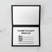 Carte Image textuelle Scratchy Jaune & Rouge Halloween (Intérieur)