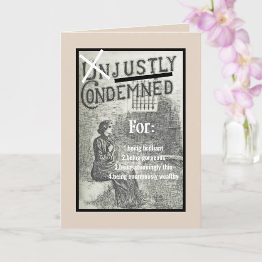 Carte Image Vintage/Humour/Amitié/Comment Es-Tu ? (Orchidée)