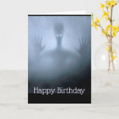 Carte Imaginaire Alien Fog Anniversaire effrayant Fantôm (Fleur jaune)