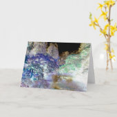 Carte Imaginaire Arbres Paysage Abstrait (Fleur jaune)