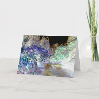 Carte Imaginaire Arbres Paysage Abstrait