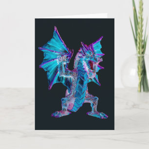 Carte Imaginaire Blue Fire Dragon Salutation