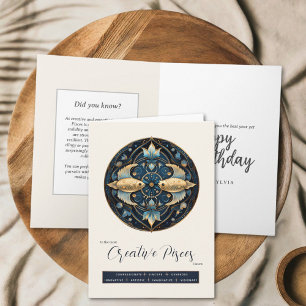 Carte Imaginaire céleste Symbole zodiaque Poissons Anniv