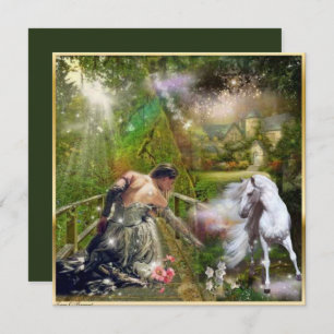 Carte Imaginaire Cheval blanc et Princesse