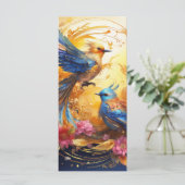 Carte Imaginaire coloré Oiseau Art (Debout devant)