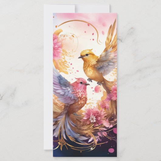 Carte Imaginaire coloré Oiseau Art (Devant)