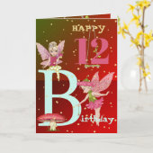 Carte Imaginaire de champignons Fées Gold Age Card (Fleur jaune)