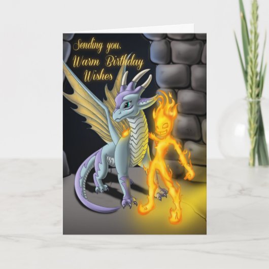 Carte Imaginaire de l'élément Feu et Dragon (Devant)