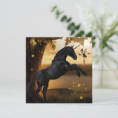 Carte Imaginaire Fairy & Black Unicorn (Debout devant)