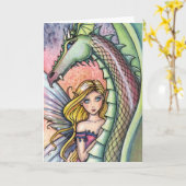 Carte Imaginaire Fairy Dragon Blue Eyed (Fleur jaune)