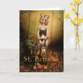 Carte Imaginaire Fairy in the Woods St. Patrick's Day Ca (Fleur jaune)