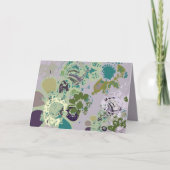 Carte Imaginaire Floral à la main couleur originale (Devant)