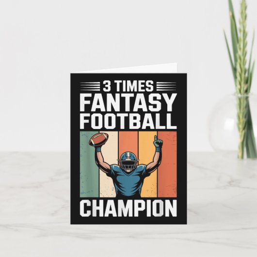 Carte Imaginaire Football Funny 3 Champion du temps (Devant)