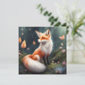 Carte Imaginaire Fox Nature Art (Debout devant)