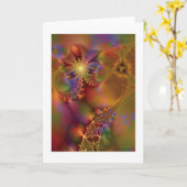 Carte Imaginaire fractal 25 (Fleur jaune)