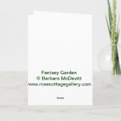 Carte Imaginaire Garden Note (Dos)