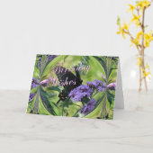 Carte Imaginaire papillon (Fleur jaune)