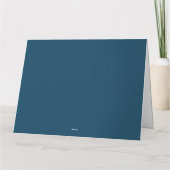 Carte Imaginaire Unicorne avec des arbres de Noël chatoy (Dos)