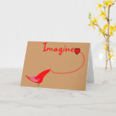 Carte "Imagine"—John Gifts (Fleur jaune)