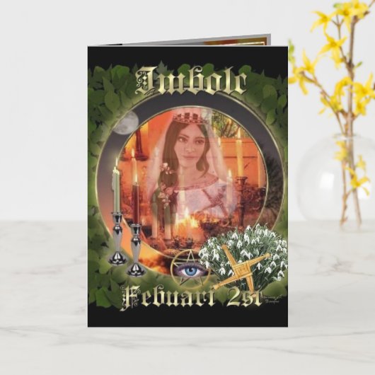 Carte Imbolc (Fleur jaune)