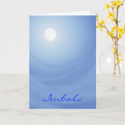 Carte Imbolic Peace Moonscape (Fleur jaune)