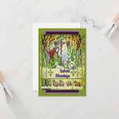 Carte Imbolk Bénédictions Abondance Santé Sagesse (Devant/Arrière en situation)