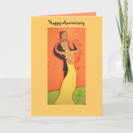 Carte IMG_1155, Happy Anniversary dance card (Devant)