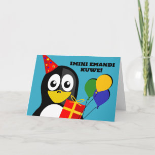 Carte Imini emandi kuwe Voeux d'anniversaire Xhosa