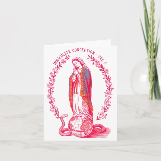 Carte Immaculate Conception Dec 8 Virgin Mary Catholic D (Devant)