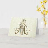 Carte Immaculé Coeur Mary Marian Cross Dentelle (Fleur jaune)