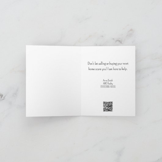 Carte Immobilier Halloween Maison hantée (Intérieur)