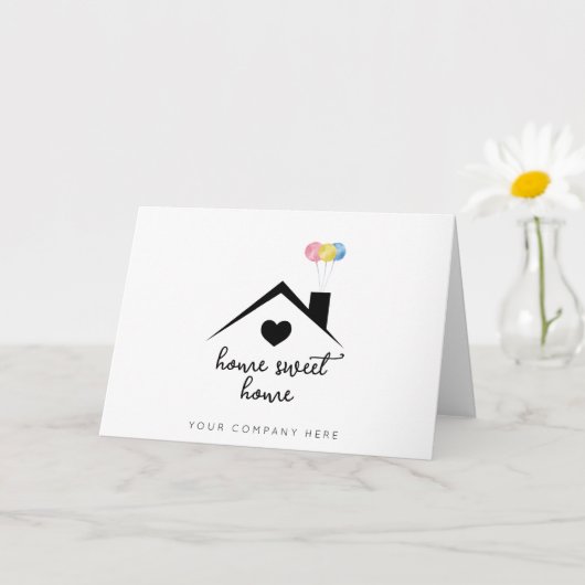 Carte Immobilier Home Sweet Home Félicitations (Petite plante)