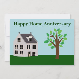 Carte Immobilier Joyeux Anniversaire Maison Personnalisé