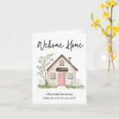 Carte immobilière Bienvenue à la maison (Fleur jaune)