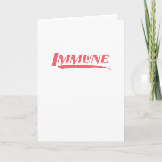 Carte Immune - Conception de sensibilisation au virus Co (Devant)