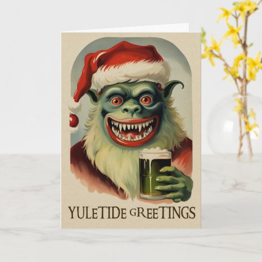 Carte Imp Xmas Victorian (Fleur jaune)