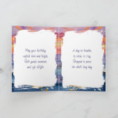 Carte Impasto Dolphins and Ocean Waves | Happy Birthday (Intérieur)