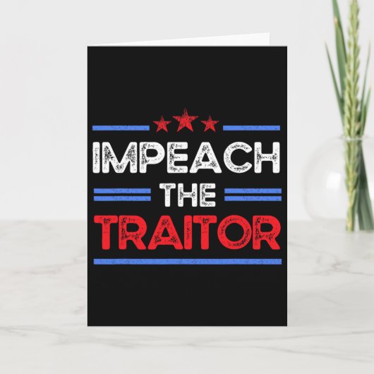 Carte Impeachment de Trump (Devant)