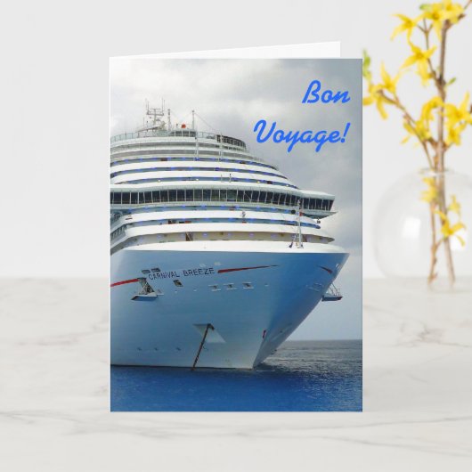 Carte Imposer Bow Custom Bon Voyage (Fleur jaune)