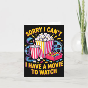 Carte Impossible de regarder un film nourriture du soir