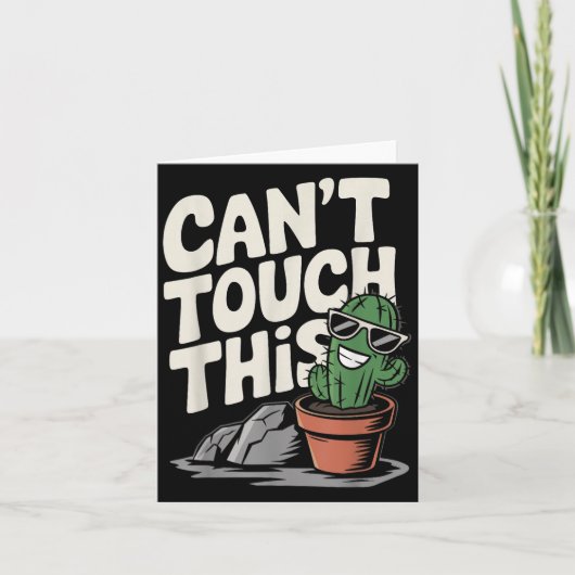 Carte Impossible de toucher ce Cool Cactus (Devant)