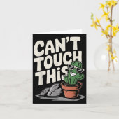 Carte Impossible de toucher ce Cool Cactus (Fleur jaune)