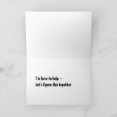 Carte Impossible d'ignorer l'éléphant dans la salle - (Intérieur)