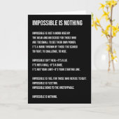 Carte Impossible N'Est Rien, Gym, Hustère, Succès, Grind (Fleur jaune)