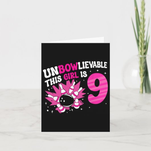 Carte Impraticable Cette Fille Est 9 Bowling 9e Annivers (Devant)