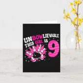 Carte Impraticable Cette Fille Est 9 Bowling 9e Annivers (Fleur jaune)