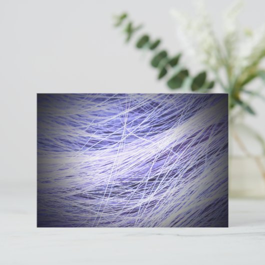 Carte Impression à brins violets (Debout devant)