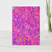 Carte Impression abstraite Jubilé Magenta (Devant)