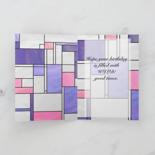 Carte Impression blanc rose rose clair (Intérieur)