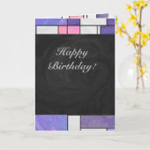 Carte Impression blanc rose rose clair (Fleur jaune)